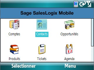 sage saleslogix sur Mobile