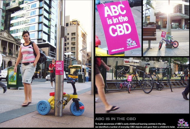 street marketing avec mise en scène produit