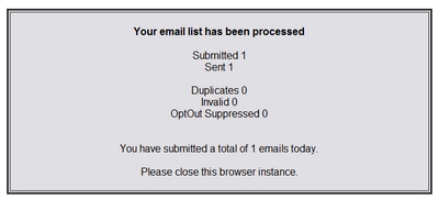 envoi emailing