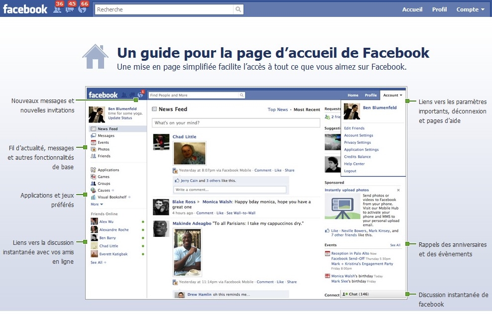 page accueil facebook