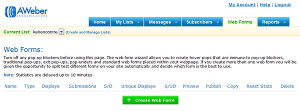 create web form