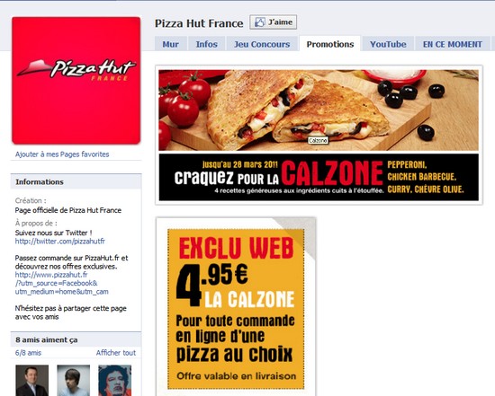 facebook pizza