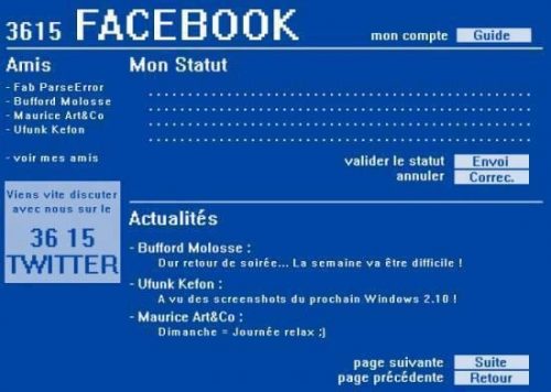 facebook minitel