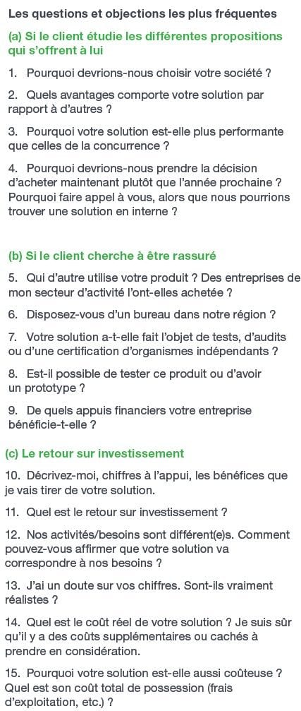 Les 9 piliers de l'efficacité commerciale - Livre Blanc 7 reponses aux objections
