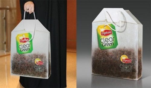 Lipton-Clear-Green-Guerrilla-Marketing-Shopping-Bag