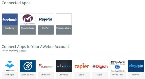 Découvrez la nouvelle ergonomie d'Aweber ! 4 aweber apps