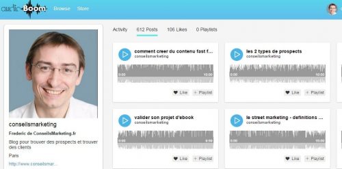 Je n'ai pas le temps... comment tenir un Blog ? 5 audioboo
