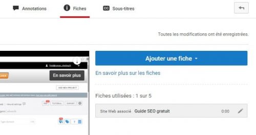 fiches youtube