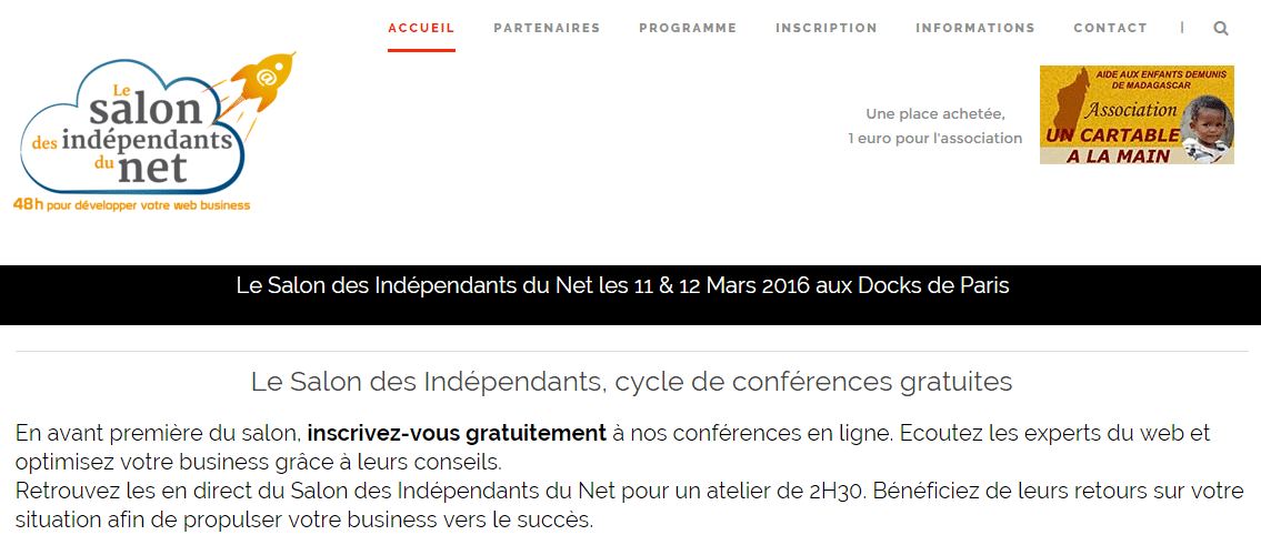 Participez au Salon des Indépendants du Net les 11 et 12 mars à Paris ! 14