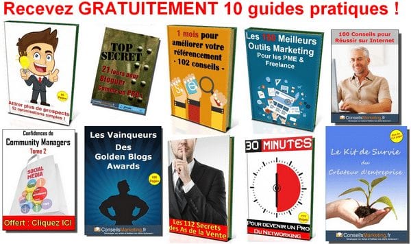 Je vous offre mes 10 guides pour réussir dans le Marketing et la Vente ! 5