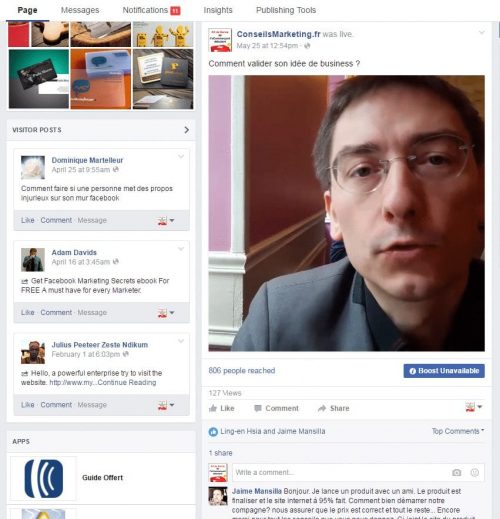 Quelques astuces pour générer plus de prospects avec Facebook et Facebook Ads 12 facebook live