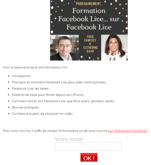 Comment réussir ses vidéos sur Facebook Live - Partie 1 6 page-inscription-facebook-live