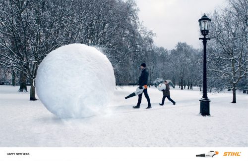 Bon courage aux Parisiens : les 80 publicités les plus créatives sur la Neige #neigeparis 84