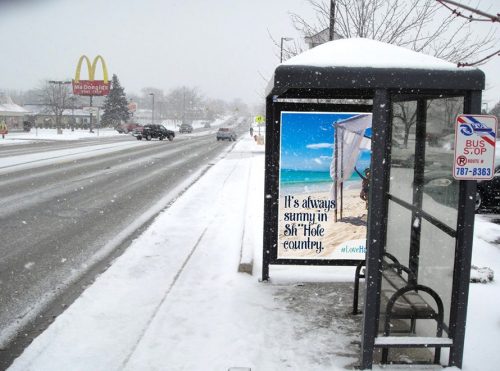 Bon courage aux Parisiens : les 80 publicités les plus créatives sur la Neige #neigeparis 12