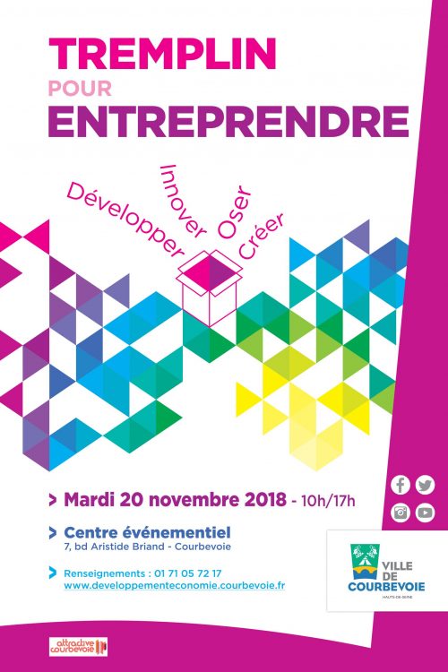 Vous êtes créateur d'entreprise ? RDV le 20/11 au Tremplin pour entreprendre à Courbevoie ! 5
