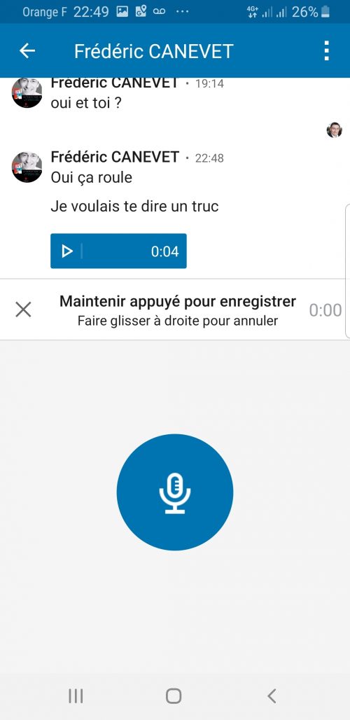 Comment et pourquoi utiliser les messages vocaux LinkedIn avec l’App Mobile ? 8 Comment et pourquoi utiliser les messages vocaux LinkedIn avec l’App Mobile ? 6