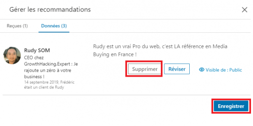 Comment Modifier Ou Supprimer Une Recommandation Linkedin