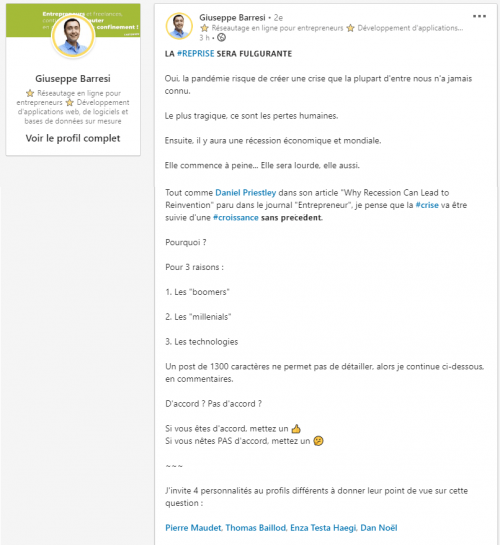 Comment obtenir de l’engagement sur LinkedIn ? 9 types d'articles pour booster votre visibilité sur Linkedin ! 31