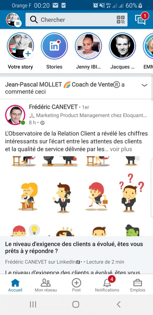 Comment faire une Story Linkedin ? - Les stories Linkedin arrêtées au 30 Septembre 2021 2 story linkedin