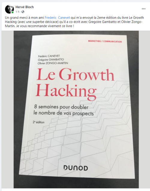 La Seconde Edition de mon Livre "Le Growth Hacking" vient de sortir... plus de 30% du livre a été totalement ré-écrit ! 32