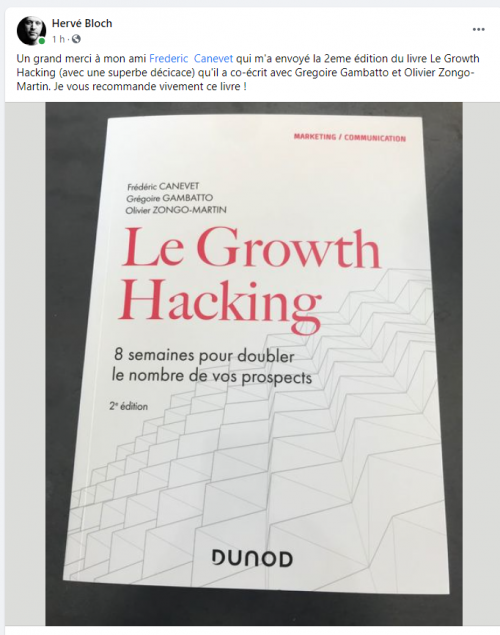 La Seconde Edition de mon Livre "Le Growth Hacking" vient de sortir... plus de 30% du livre a été totalement ré-écrit ! 29 La Seconde Edition de mon Livre "Le Growth Hacking" vient de sortir... plus de 30% du livre a été totalement ré-écrit ! 29