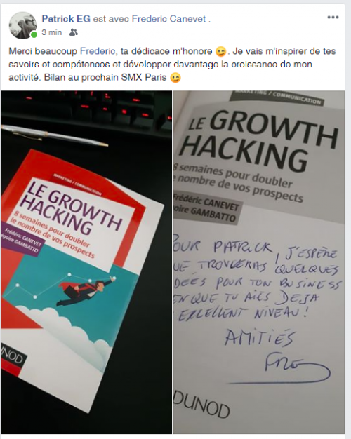 La Seconde Edition de mon Livre "Le Growth Hacking" vient de sortir... plus de 30% du livre a été totalement ré-écrit ! 35