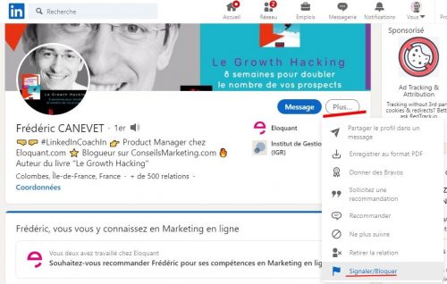 Comment bloquer un contact Linkedin ? Voici comment bloquer une personne, un ex-collègue, son patron, un concurrent... sur Linkedin 2 Comment bloquer un contact Linkedin ? Voici comment bloquer une personne, un ex-collègue, son patron, un concurrent... sur Linkedin 2