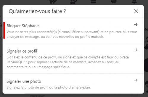 Comment bloquer un contact Linkedin ? Voici comment bloquer une personne, un ex-collègue, son patron, un concurrent... sur Linkedin 3 Comment bloquer un contact Linkedin ? Voici comment bloquer une personne, un ex-collègue, son patron, un concurrent... sur Linkedin 3