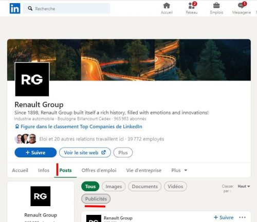 Espionnez les publicités Linkedin de vos concurrents ! 3 Espionnez les publicités Linkedin de vos concurrents ! 3