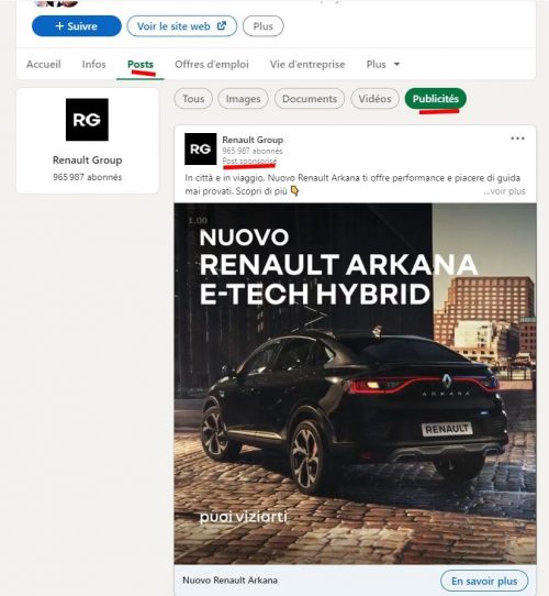 Espionnez les publicités Linkedin de vos concurrents ! 4 Espionnez les publicités Linkedin de vos concurrents ! 4