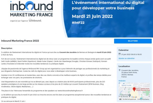 5 conférences à ne pas manquer lors de l'événement Inbound Marketing France 2022 ! 17