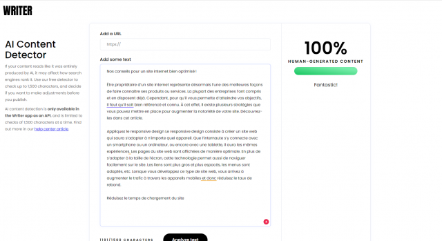 Comment vérifier qu'un texte a été écrit par ChatGPT ou un outil d'IA ? 10% des sites web ont des contenus générés par l'IA ! 19 Comment vérifier qu'un texte a été écrit par ChatGPT ou un outil d'IA ? 10% des sites web ont des contenus générés par l'IA ! 18