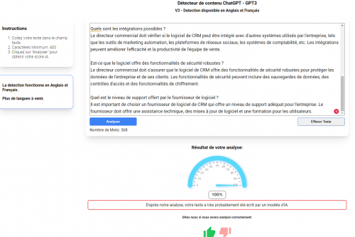 Comment vérifier qu'un texte a été écrit par ChatGPT ou un outil d'IA ? 10% des sites web ont des contenus générés par l'IA ! 16 Comment vérifier qu'un texte a été écrit par ChatGPT ou un outil d'IA ? 10% des sites web ont des contenus générés par l'IA ! 15