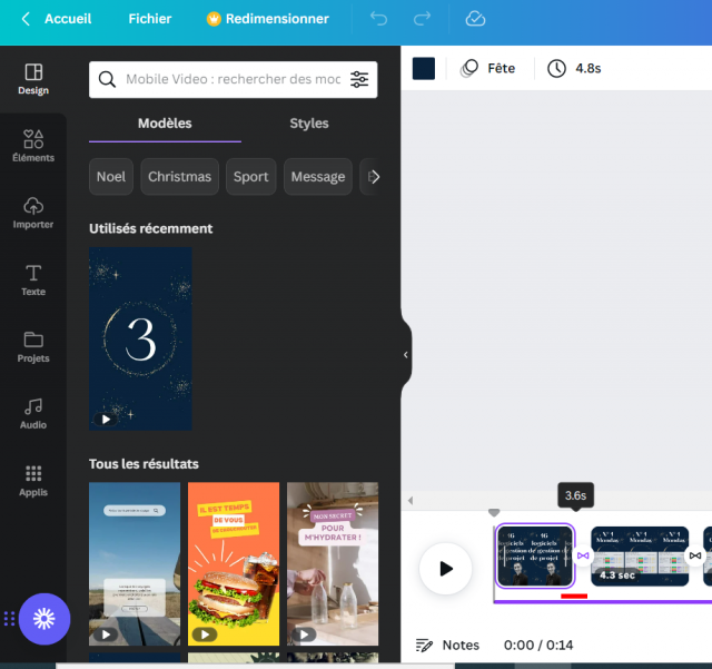 Comment réaliser simplement des vidéos et faire du montage vidéo pour animer ses réseaux sociaux ? Le tuto avec Canva ! 31 Comment réaliser simplement des vidéos et faire du montage vidéo pour animer ses réseaux sociaux ? Le tuto avec Canva ! 25