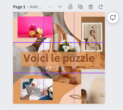 Comment créer un puzzle dans une publication Instagram avec Canva ? Le tuto pas à pas 5