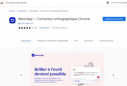 Eliminez les fautes d’orthographe de vos publications avec le correcteur d’orthographe MerciApp ! 6 Eliminez les fautes d’orthographe de vos publications avec le correcteur d’orthographe MerciApp ! 6
