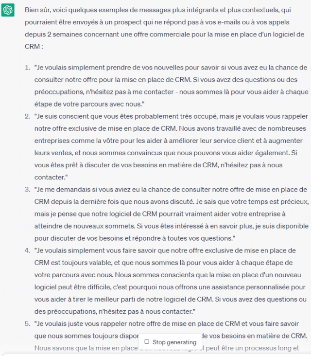 Quels usages du Chat GPT pour les commerciaux ? 15 exemples qui montrent que Chat GPT va changer la vente ! 3 Quels usages du Chat GPT pour les commerciaux ? 15 exemples qui montrent que Chat GPT va changer la vente ! 3