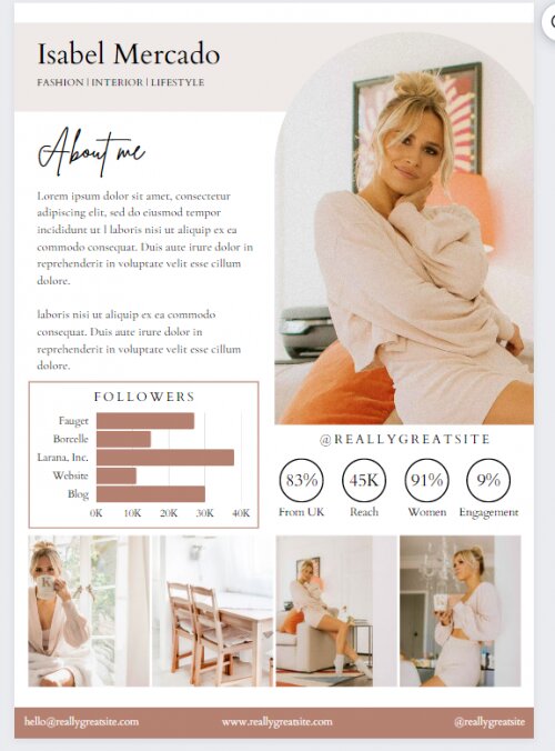 Comment créer un media kit pour son blog, son compte Tiktok... ? Le tuto pas à pas ! 3 Comment créer un media kit pour son blog, son compte Tiktok... ? Le tuto pas à pas ! 3