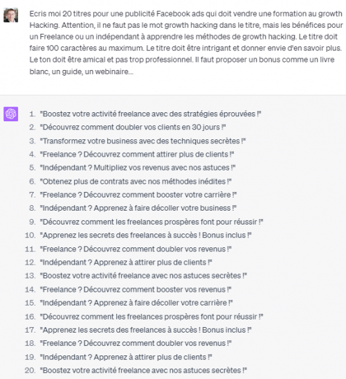 Renforcez votre visibilité sur Google (SEO & SEA) grâce aux outils d'Intelligence Artificielle ! 24 Renforcez votre visibilité sur Google (SEO & SEA) grâce aux outils d'Intelligence Artificielle ! 22