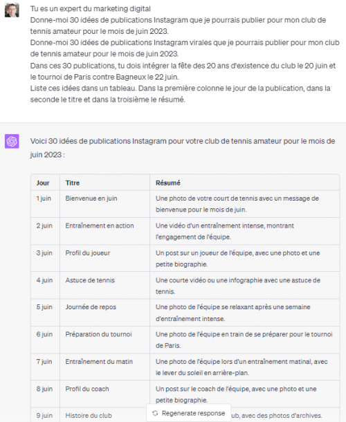 Quels sont les usages du ChatGPT dans le monde du sport ? 6 prompts ChatGPT pour les sportifs ! 6 Quels sont les usages du ChatGPT dans le monde du sport ? 6 prompts ChatGPT pour les sportifs ! 5
