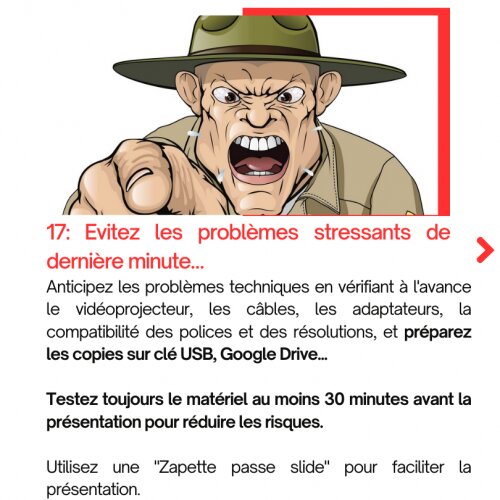 18 conseils incontournables pour réussir ses présentations ! 45 18 conseils incontournables pour réussir ses présentations ! 45