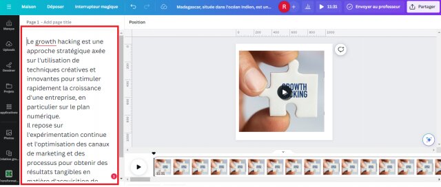 Comment intégrer une voix off dans une vidéo Canva ? Le tuto pas à pas pour faire une vidéo explicative avec Canva ! 9 Comment intégrer une voix off dans une vidéo Canva ? Le tuto pas à pas pour faire une vidéo explicative avec Canva ! 9