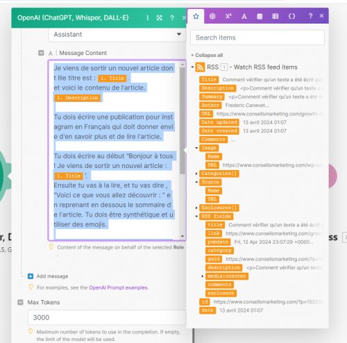 Générez automatiquement des publications optimisées pour les réseaux sociaux et les images avec Make ! 15 Générez automatiquement des publications optimisées pour les réseaux sociaux et les images avec Make ! 15
