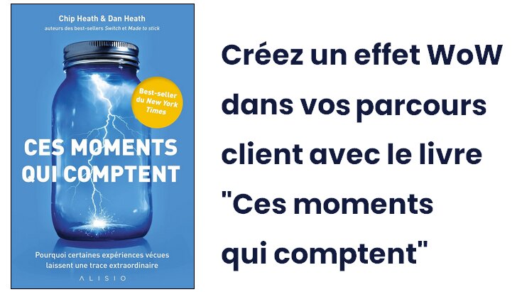 Découvrez la méthode pour créer un effet WoW dans un parcours client grâce au livre "Ces moments qui comptent" des frères Heath ! 1