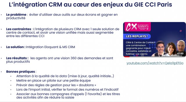 Webinaire : Le duo CRM & Centre de contacts, la clé pour optimiser ses parcours clients 9 Webinaire : Le duo CRM & Centre de contacts, la clé pour optimiser ses parcours clients 9