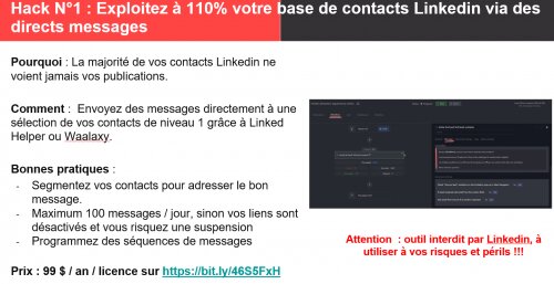 Voici mes 5 Hacks Linkedin préférés ! 3 Voici mes 5 Hacks Linkedin préférés ! 3