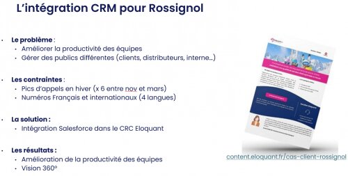 Webinaire : Le duo CRM & Centre de contacts, la clé pour optimiser ses parcours clients 10 Webinaire : Le duo CRM & Centre de contacts, la clé pour optimiser ses parcours clients 10