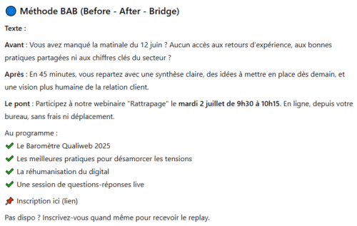 10 conseils pour utiliser l'IA + 20 prompts pour améliorer les performances de ses emailings 14 10 conseils pour utiliser l'IA + 20 prompts pour améliorer les performances de ses emailings 12