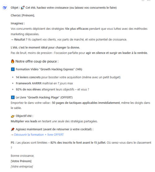 10 conseils pour utiliser l'IA + 20 prompts pour améliorer les performances de ses emailings 41 10 conseils pour utiliser l'IA + 20 prompts pour améliorer les performances de ses emailings 39