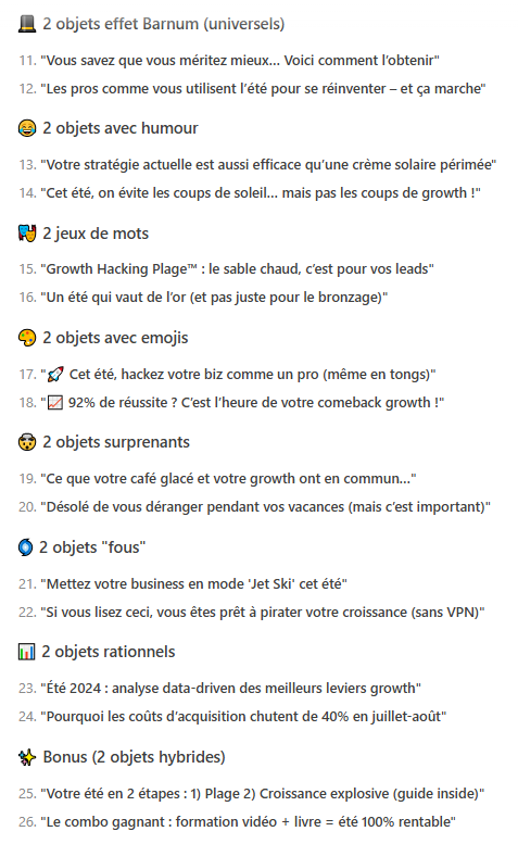 10 conseils pour utiliser l'IA + 20 prompts pour améliorer les performances de ses emailings 27 10 conseils pour utiliser l'IA + 20 prompts pour améliorer les performances de ses emailings 25